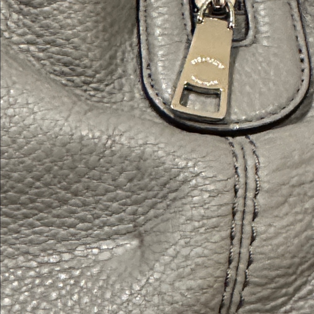 Coach Bag Lexy Gray Leather Shoulder Bag - Picture 7 of 17